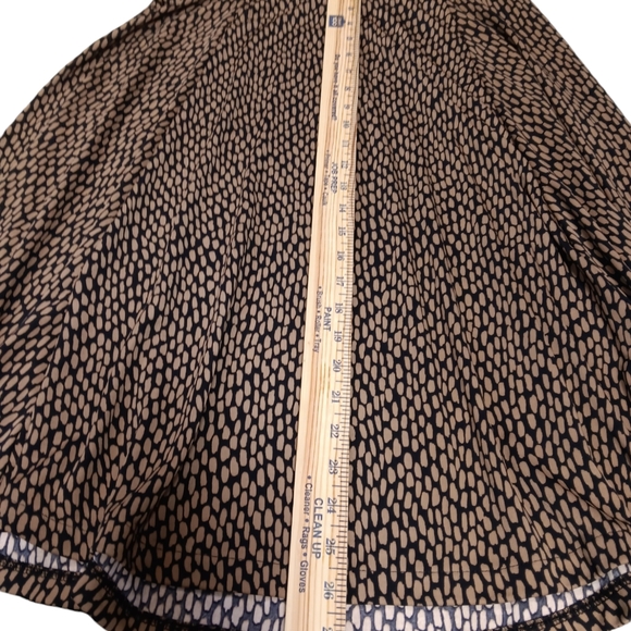 🤎LANDS END WOMEN'S SIZE MEDIUM 10-12 BLACK AND BROWN SKIRT. - Picture 4 of 6